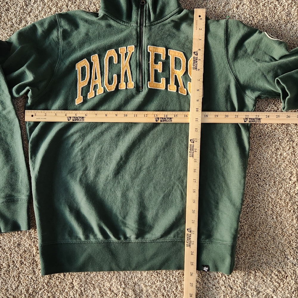 Green Bay Packers Green Quarter 1/4 Zip Sweatshirt - Picture 11 of 16